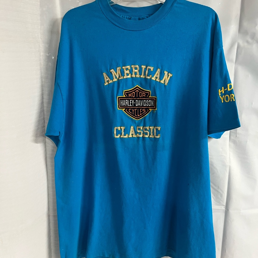 Harley-Davidson Blue T-Shirt. Vintage, Men’s XL